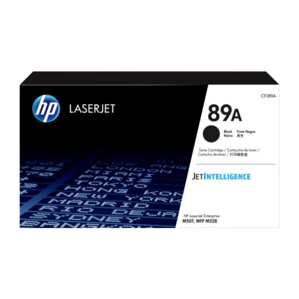 HP 89A Black LaserJet Toner Cartridge,5,000 pages – (CF289A)