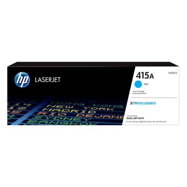 HP 415A Cyan LaserJet Toner Cartridge,2,100 pages – (W2031A)