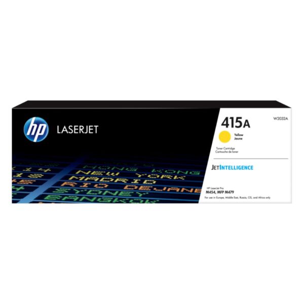 HP 415A Yellow LaserJet Toner Cartridge,2,100 pages – (W2032A)